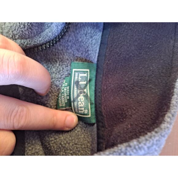 L.L. Bean Polartec Womens Gray Zip Up Fleece Jacket Size L Reg Grey - Picture 4 of 5